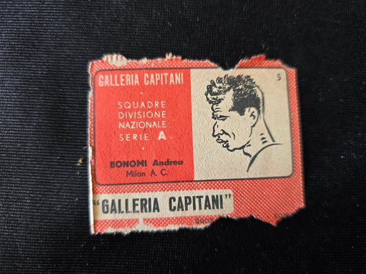 A.C Milan Figurina Calciatori BONOMI Andrea Ed.galleria Capitani Anni '40  (bis)