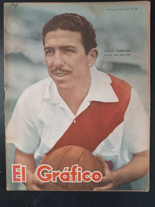 Rivista EL GRAFICO numero 1787  anno 1953 - Angel Labruna