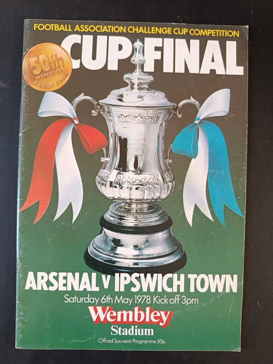 Programma ufficiale Cup Final Wembley Arsenal Ipswich Town 1978
