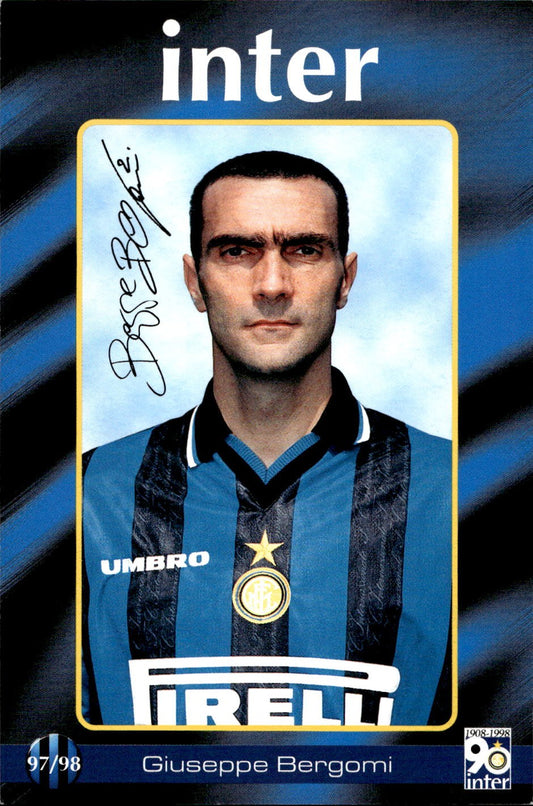 cartolina calciatori Inter 97/98 Bergomi