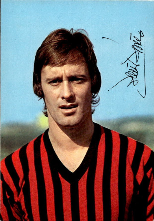 Cartolina calciatore Milan 1 con autografo stampato (1)