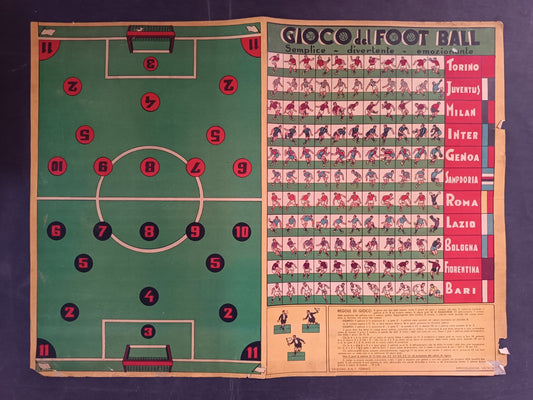 MANIFESTO GIOCO del FOOTBALL (A) cm 100x70 circa