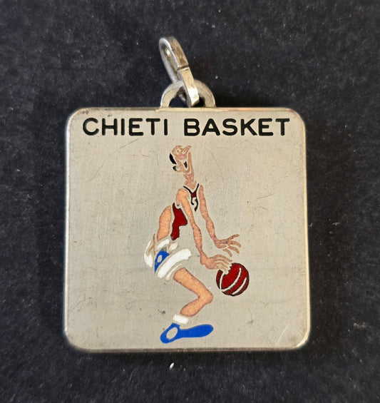 medaglia originale CHIETI BASKET torneo internazionale 1973 BERTONI  rossa