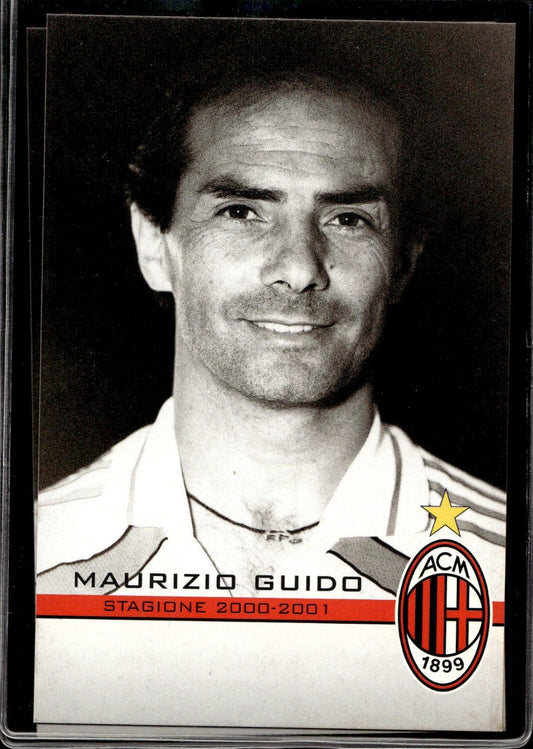 cartolina postcard Calcio Milan 2000/01 - Maurizio Guido