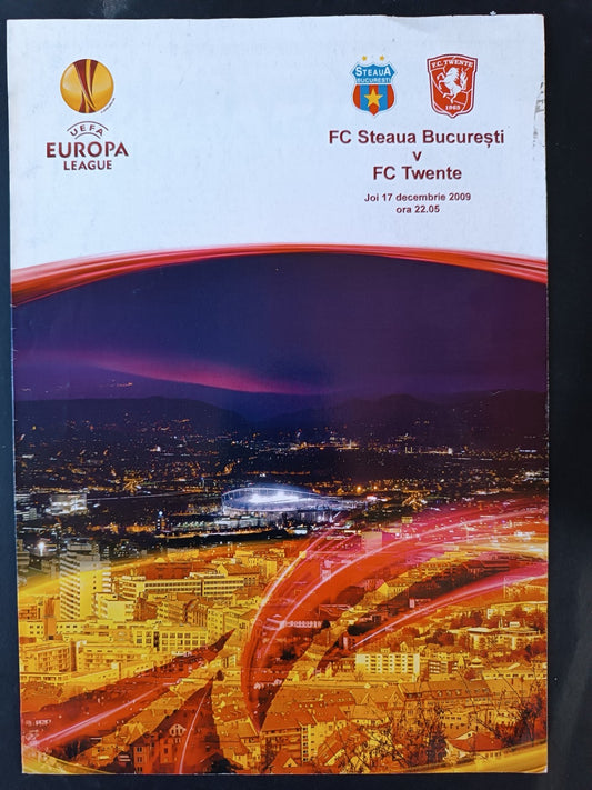 Programma ufficiale Uefa Europa League Steaua Bucarest Utecht 2010