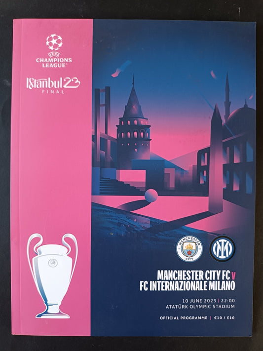 Programma Uefa Champions League Istanbul Final 2023 Machester City Inter