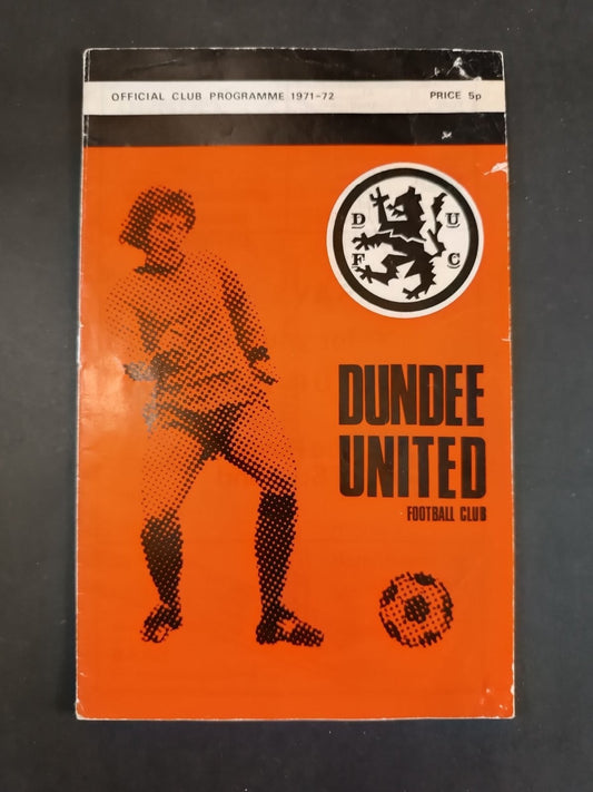 Programma OFFICIAL CLUB PROGRAMME 1971-72  Dundee United