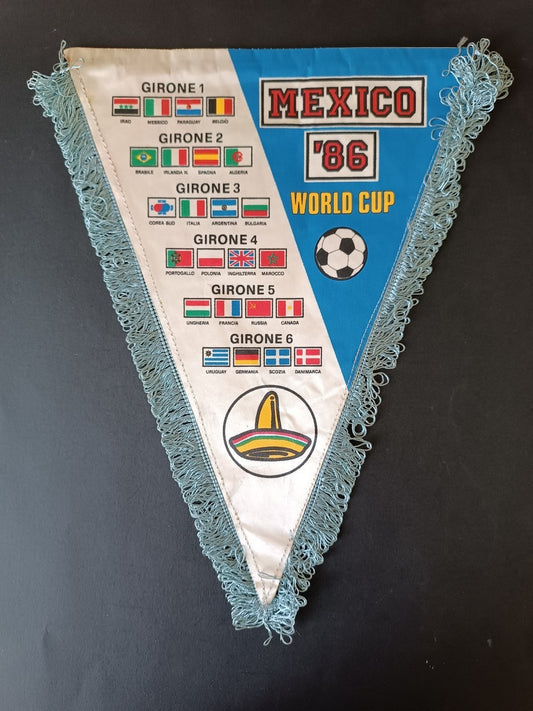 gagliardetto Pennant calcio Mexico 86 word Cup