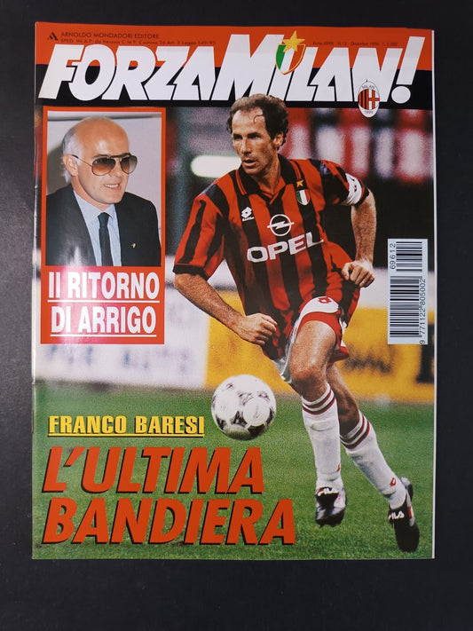 rivista FORZA MILAN - anno 1996 n 12 - Baresi e Sacchi (con poster)