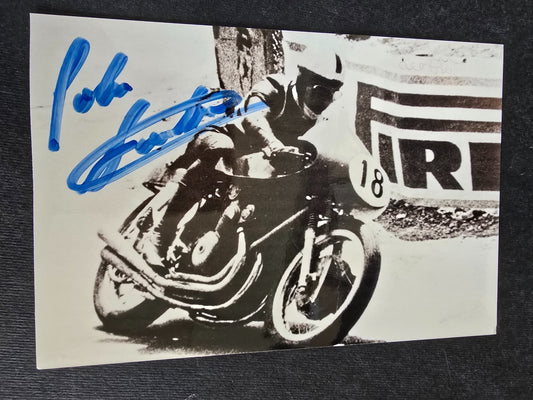 Autografo autograph originale su foto John Surtees motociclismo