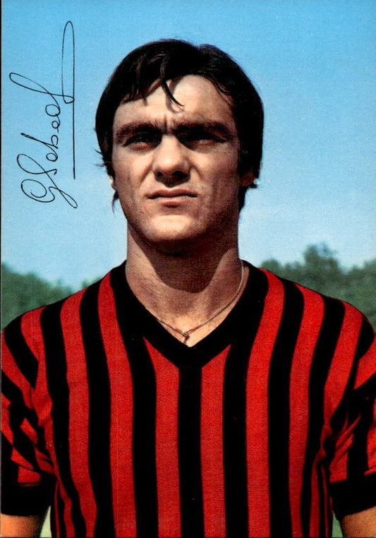 Cartolina calciatore Milan 4 con autografo stampato (1)