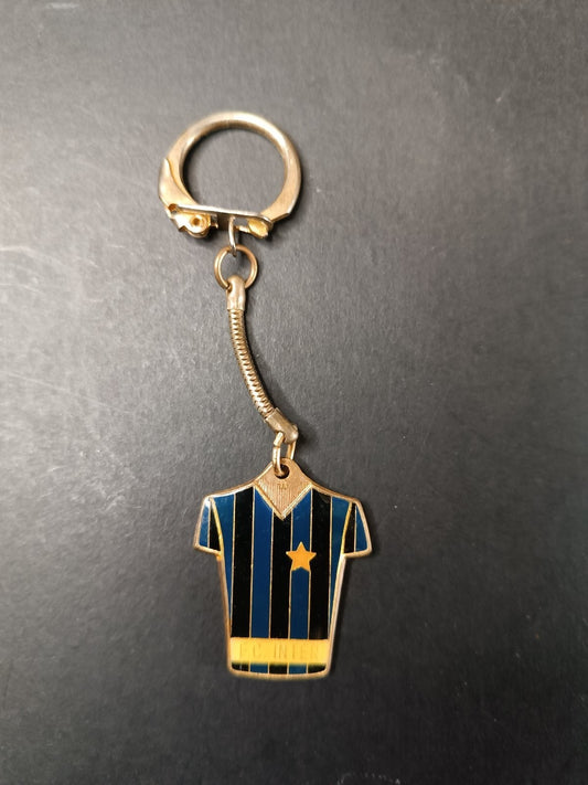 portachiavi fc Internazionale in metallo anni 80 forma maglia calcio