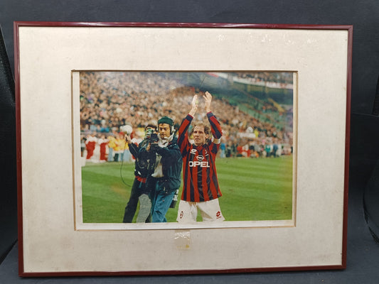quadro con fotografia FRANCO BARESI 1997 Museo San Siro Arisi