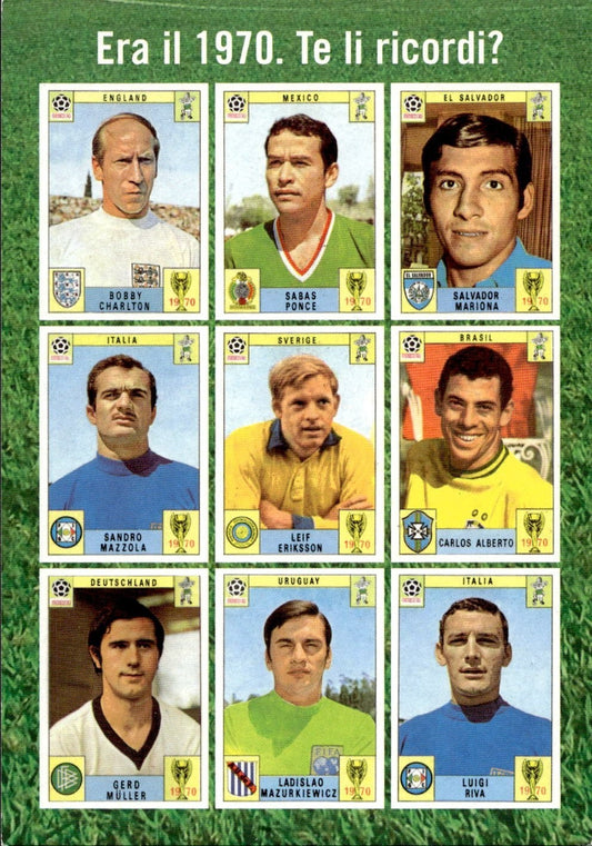 cartolina calciatori 1970 Mexico Riva