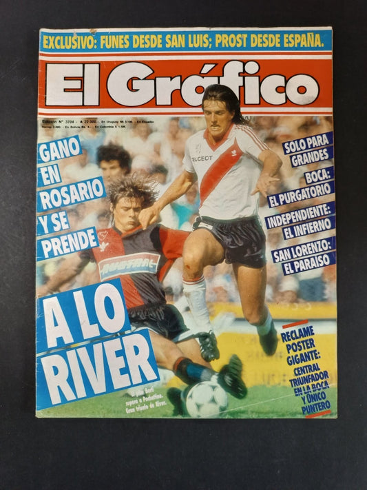 Rivista EL GRAFICO numero 3704 anno 1990  River/Boca (senza poster)