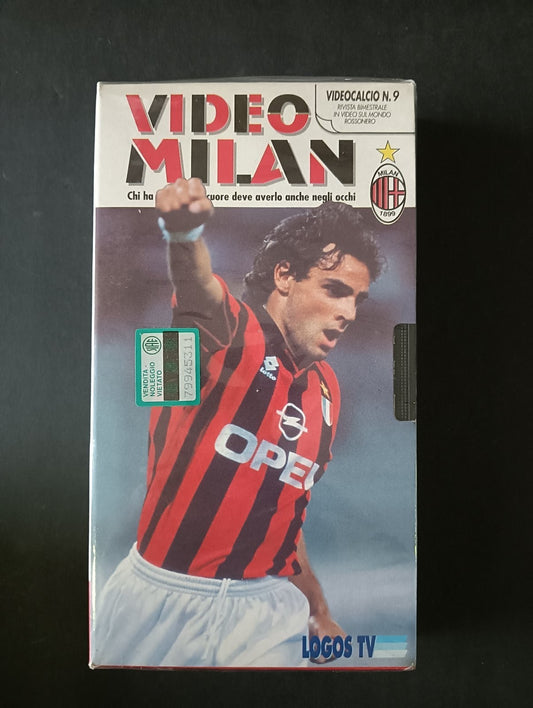 VHS VIDEOCALCIO n 9 VIDEOMILAN Logos Tv