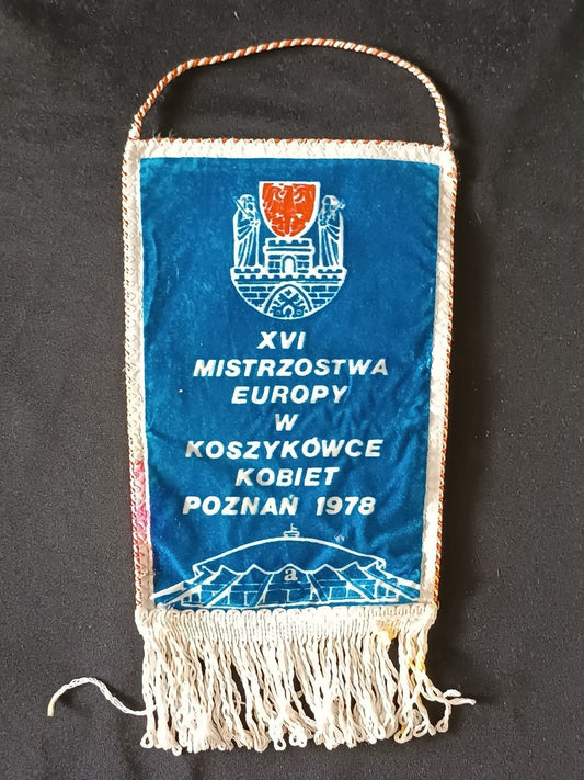 Gagliardetto Pennant XVI Mistrzostwa Europy Koszyk�wce Kobiet Pozna? 1978