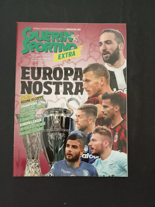 rivista GUERIN SPORTIVO Extra anno 2018 numero 1 - Europa (con poster)