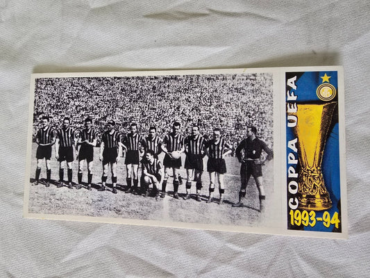 Tutto Inter Figurine giganti Panini Calciatori nr 73 formazione squadra