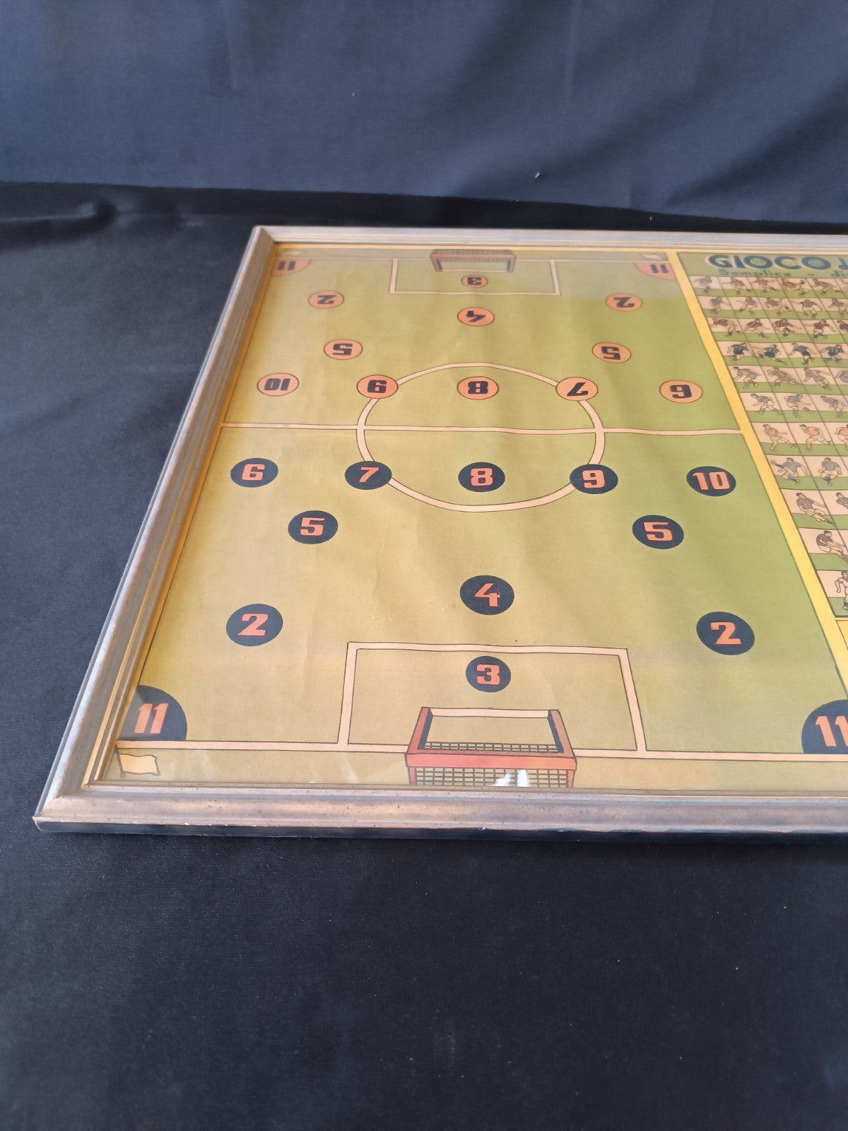 quadro con gioco cartaceo GIOCO del  FOOT BALL 75x60 cm circa