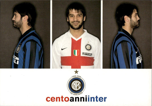cartolina calciatori 100 anni Inter Chivun