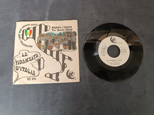 disco 45 giri La fidanzata d'Italia Juventus  Greco ed Drums