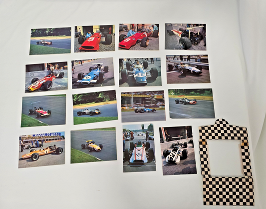 Gran Premio D'Italia Monza 1968 formula 1 F1 Folder dell'epoca 16  postcard