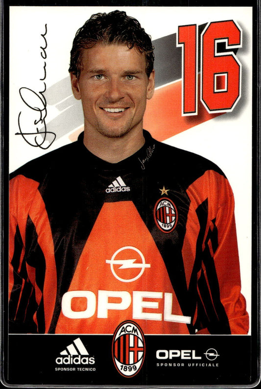 cartolina postcard Calcio Milan sponsor OPEL  Jens Lehmann