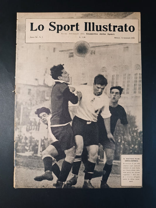 rivista  LO SPORT ILLUSTRATO 1923 n 2