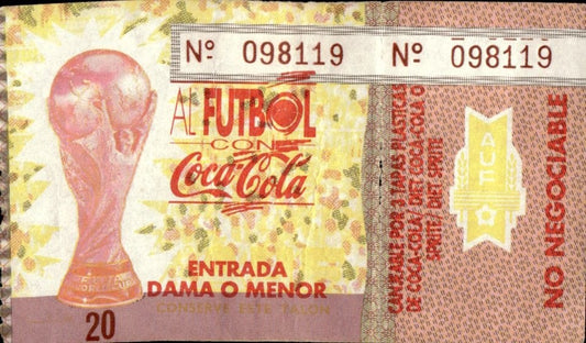 biglietto stadio AL FUTBOL CON COCACOLA N 98119