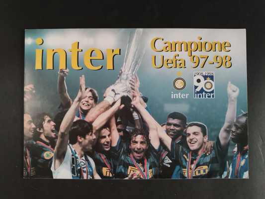 annullo Filatelico Bolaffi INTER Campione Uefa 1997/98