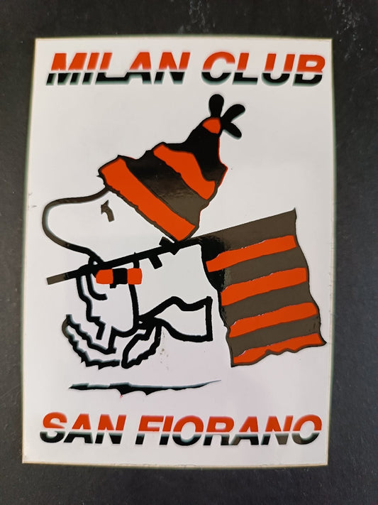 Adesivo MILAN - Club SAN Fiorano Snoopy