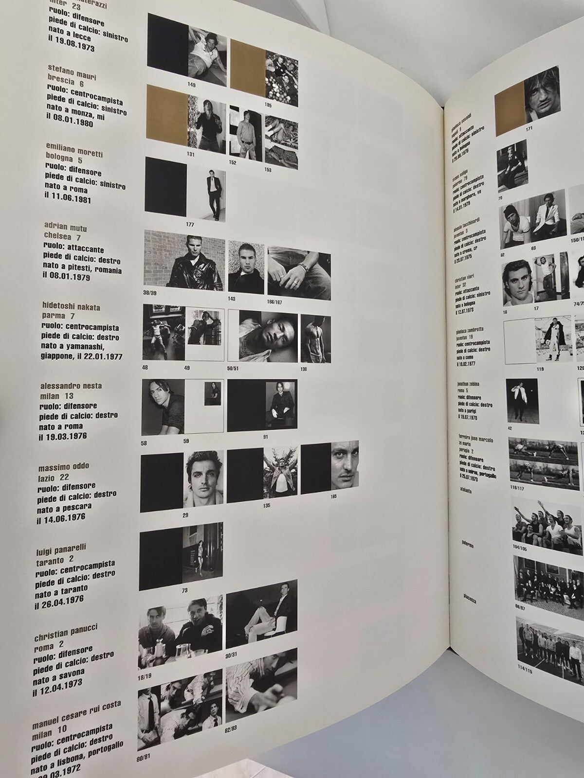 Dolce & Gabbana Libro "CALCIO" 2003 Del Piero e altri pallone in cuoio numerato