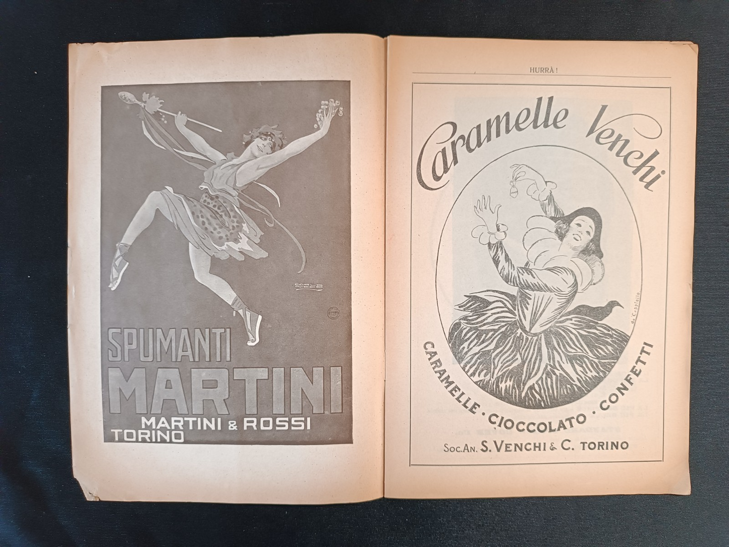 rivista HURRA Juventus anno IX numero 3 ottobre 1924 - Martini &Rossi