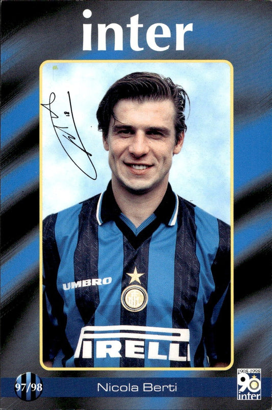 cartolina calciatori Inter 97/98 Berti