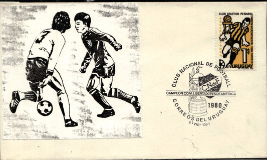 busta primo giorno Correos Uruguay 1980