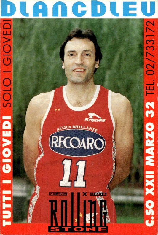 cartolina postcard Basket Bentornato SuperDino 1993