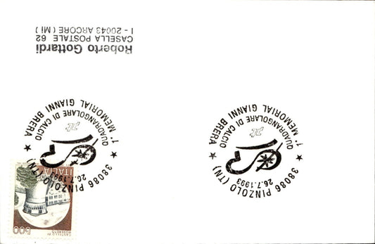 busta primo giorno Memorial Gianni Brera 1993