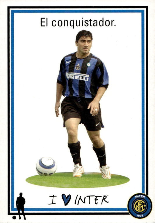cartolina calciatori Inter Pizarro Cortes