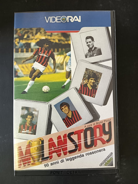 VHS MILANSTORY 90 ANNI DI LEGGENDA ROSSONERA VideoRai