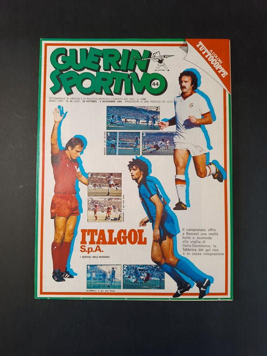 Rivista GUERIN SPORTIVO n 44 - 1980 inserto Film Campionato - Graziani