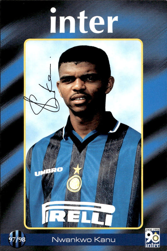 cartolina calciatori Inter 97/98 Kanu