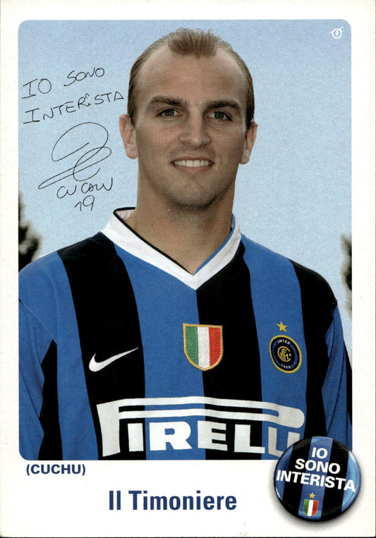 cartolina calciatori Io sono interista Cambiasso