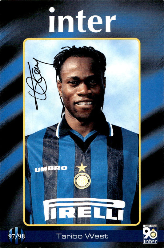 cartolina calciatori Inter 97/98 West