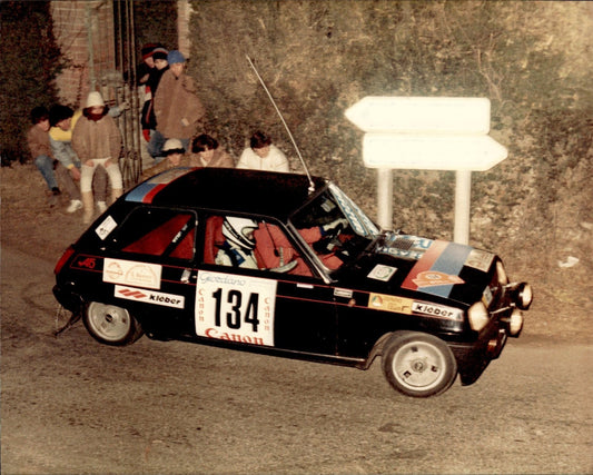 fotografia originale Rally d'epoca Renault 5 Alpine #14