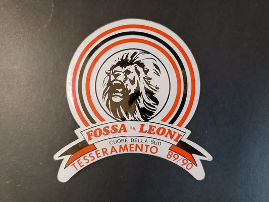 Adesivo MILAN - Fossa dei Leoni - Tesseramento 1989-90