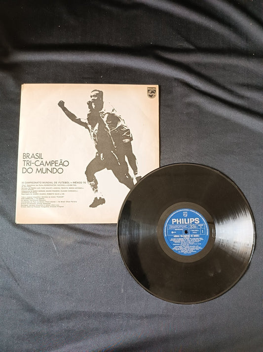 disco 33 giri brasil tri campeao mundo ix campeonato mundial futbol mexico