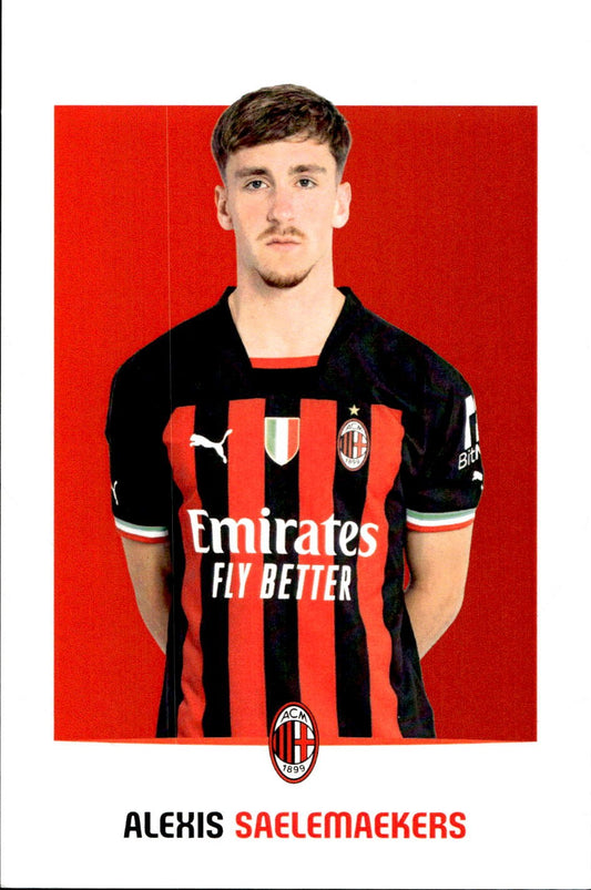 cartolina postcard Calcio Milan 2022/23 - Saelemaekers