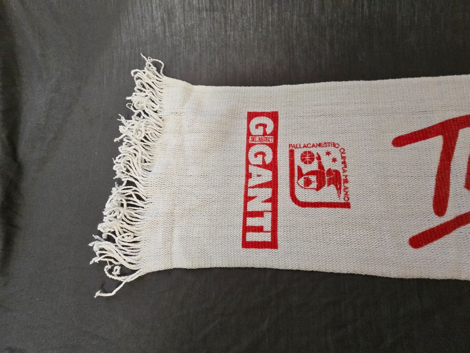 Sciarpa TRACER Philips Olimpia Milano Basket  in lanetta/maglina anni 80/90