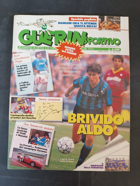 rivista Guerin Sportivo anno LXXVI  nr 44  1988 no poster